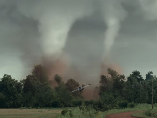 ...Oklahoma Storm Totally Destroyed The Twisters Set Right As The Movie Was Going To Fake A Major Storm
