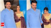 Video: Arbaaz Khan and Sshura Khan shine in traditional Indian attire during city outing - Times of India