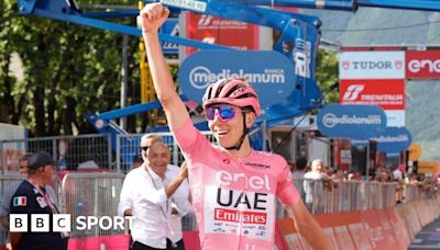Giro d'Italia: Slovenia's Tadej Pogacar claims record sixth stage win