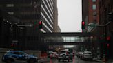 Is a two-way conversion of Grand Avenue and Locust Street in downtown Des Moines possible?