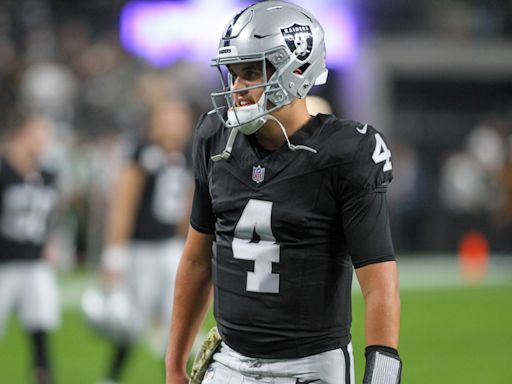 Aidan O'Connell Explains Number Change, Says No. 4 Was 'Disrespectful' To Derek Carr