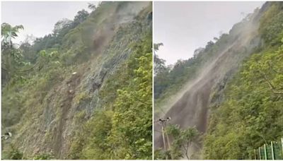 北台灣午後防雷雨！一圖示警「不穩定區影響」 藤枝遊樂區土石崩塌畫面曝