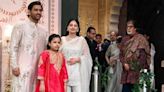 Amitabh Bachchan Patiently Waits As MS Dhoni And His Family Poses For Paps At Anant-Radhika's Shubh Aashirwad