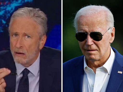 Jon Stewart urges Democrats to dump Biden as he slams their "get on board or shut the f*ck up" campaign strategy