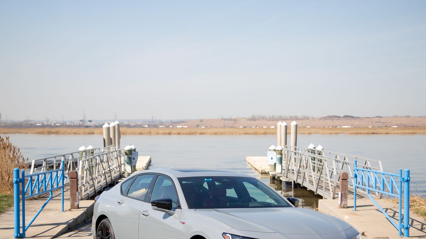 The 2024 Acura TLX Type S Fades Away Next to the Integra Type S