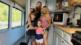 From 'road-schooling' to gas that costs $500, this family of 4 shares what it's like living in a solar-powered Greyhound bus