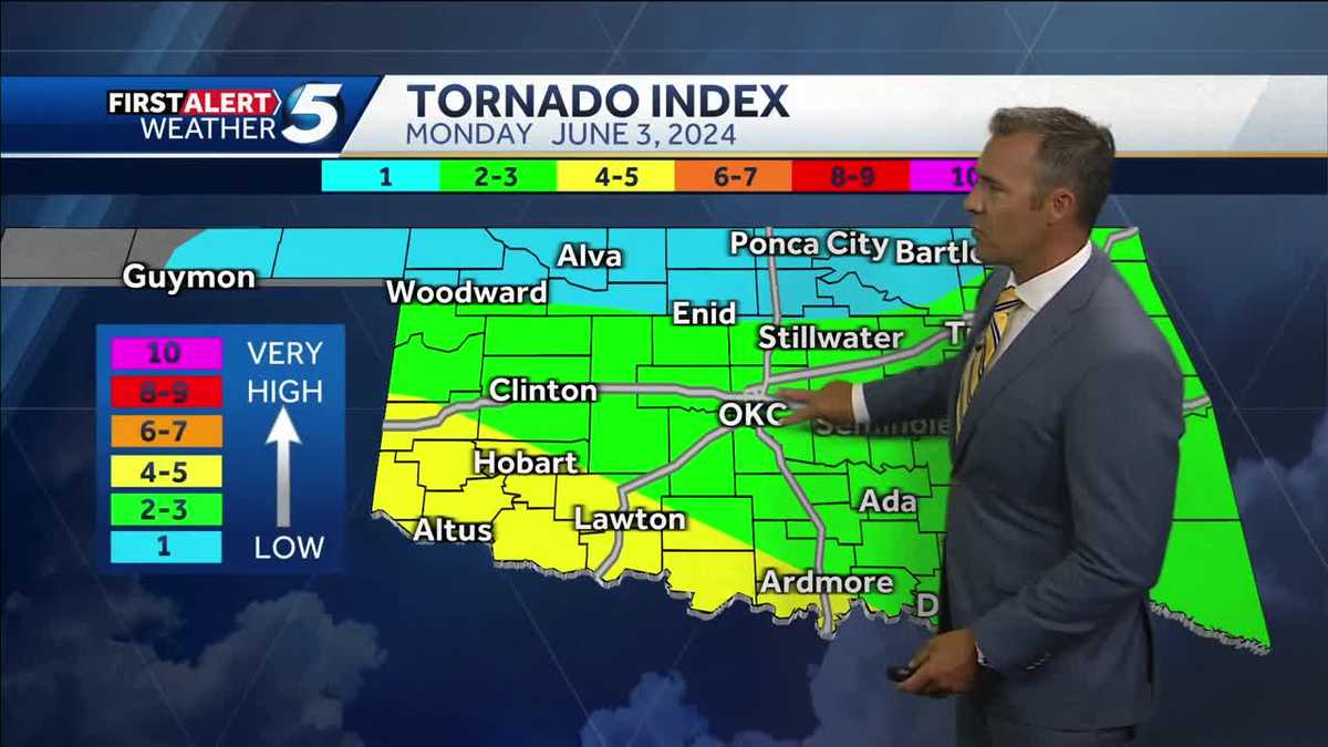 TIMELINE: Oklahoma to see waves of storms with risk of hail, tornadoes and strong winds