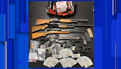 Multiple guns, ammo, money, cocaine seized in Macomb County drug bust