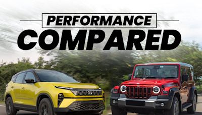 Tata Harrier Vs Mahindra Thar Roxx: Real World Acceleration And Braking Compared - ZigWheels