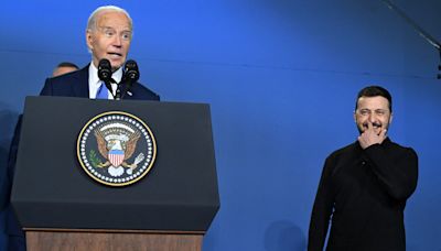Biden slips but reasserts his fitness to serve in high-stakes NATO remarks