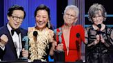 Most Memorable SAG Awards Moments: Ke Huy Quan and Michelle Yeoh’s Historic Wins, Jamie Lee Curtis’ Nepo Baby Comment, Sally...