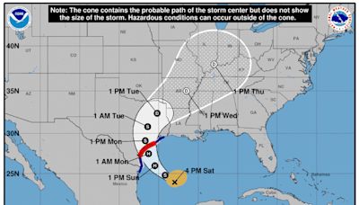 Hurricane Beryl is on a path to hit the Texas coast Monday