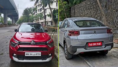 Clear Look at Red and Grey Citroen Basalt Ahead of Launch