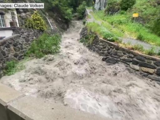 瑞士連日強降雨釀洪災 累計1死2失蹤