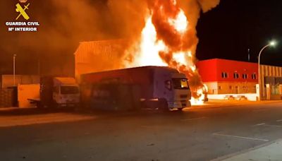 Desarticulado un grupo delictivo acusado de incendiar empresas de tratamiento de madera y distribución de palés en la Comunitat Valenciana y Madrid