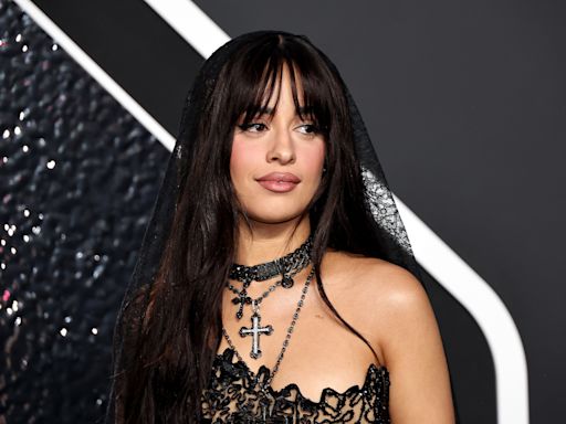 Camila Cabello Goes Back to Black Hair for Gothic Chic VMAs 2024 Red Carpet Look — See Photos