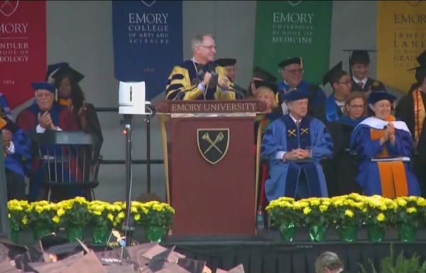 Emory University holds first off-campus graduation in decades
