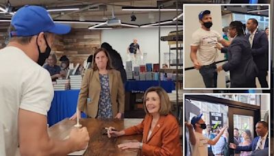 Comedian escorted away after heckling Nancy Pelosi at book signing: ‘What stocks should I buy?’