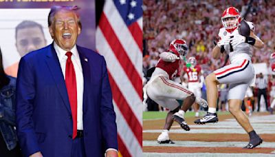 Everyone Made The Same Hilarious, Perfectly-Timed Donald Trump Joke During Georgia Bulldogs-Alabama Crimson Tide Game