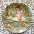 西洋中古裝飾瓷盤 Lisa's Creek 麗薩的小溪 賞盤