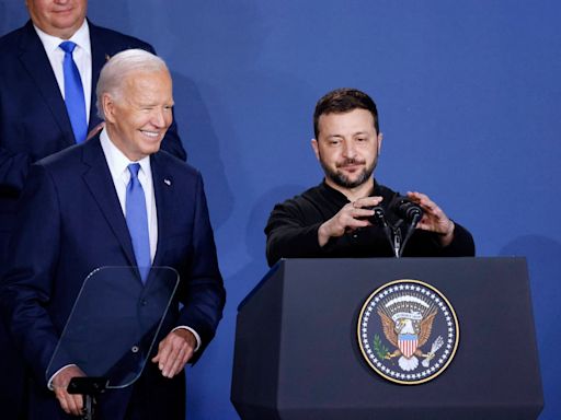 Ukraine-Russia latest: Kyiv launches mass drone attack against Putin’s forces as Zelensky thanks Biden