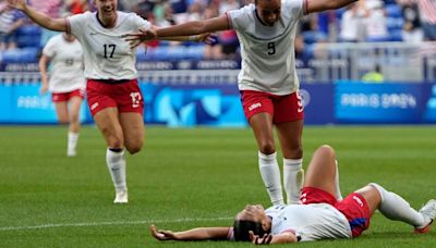 US women’s soccer team edges Germany 1-0 in extra time to reach Olympic final