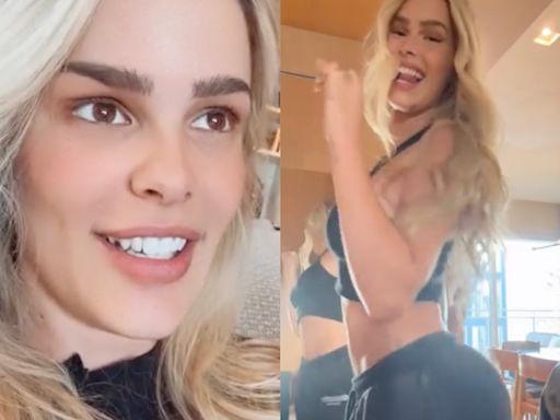 Yasmin Brunet exibe habilidade no samba ao som de Ludmilla em vídeo; assista