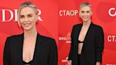 Charlize Theron Embraces the Peekaboo Bralette Trend in Dior for Africa Outreach Project 2024 Block Party