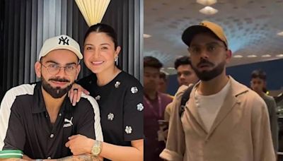 Virat Kohli's priceless 'Anushka Sharma' mention ahead of T20WC departure as paps thank him for gifts post Akaay’s birth