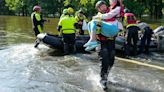 Torrential rains inundate southeastern Texas, causing flooding that has closed schools and roads