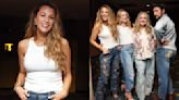 Blake Lively Favors Valentino Jeans and Cutout Floral Details With ‘It Ends With Us’ Costars in Matching Denim Looks at Surprise...