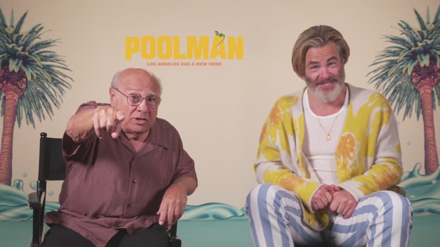 Dean’s A-List Interview: Danny DeVito and Chris Pine on ‘Poolman’