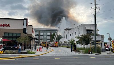 Fire breaks out at luxury apartments behind Atlanta Chick-fil-A