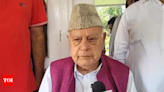 'Few people don't want peace': Farooq Abdullah on terror attacks in J&K | India News - Times of India