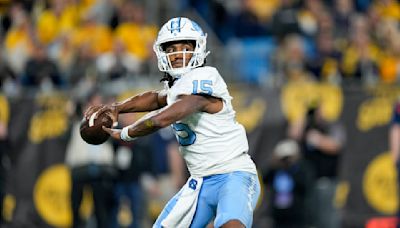 UNC football players take over the Dean Dome on Tuesday