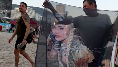 Thousands of Madonna fans gather on Copacabana beach for free concert