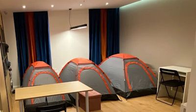 Airbnb owner reopens viral tents in living room for London tourists – and ups their prices