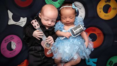 Babies Named Johnny Cash and June Carter Get Joint Photoshoot After They're Born on Same Day (Exclusive)