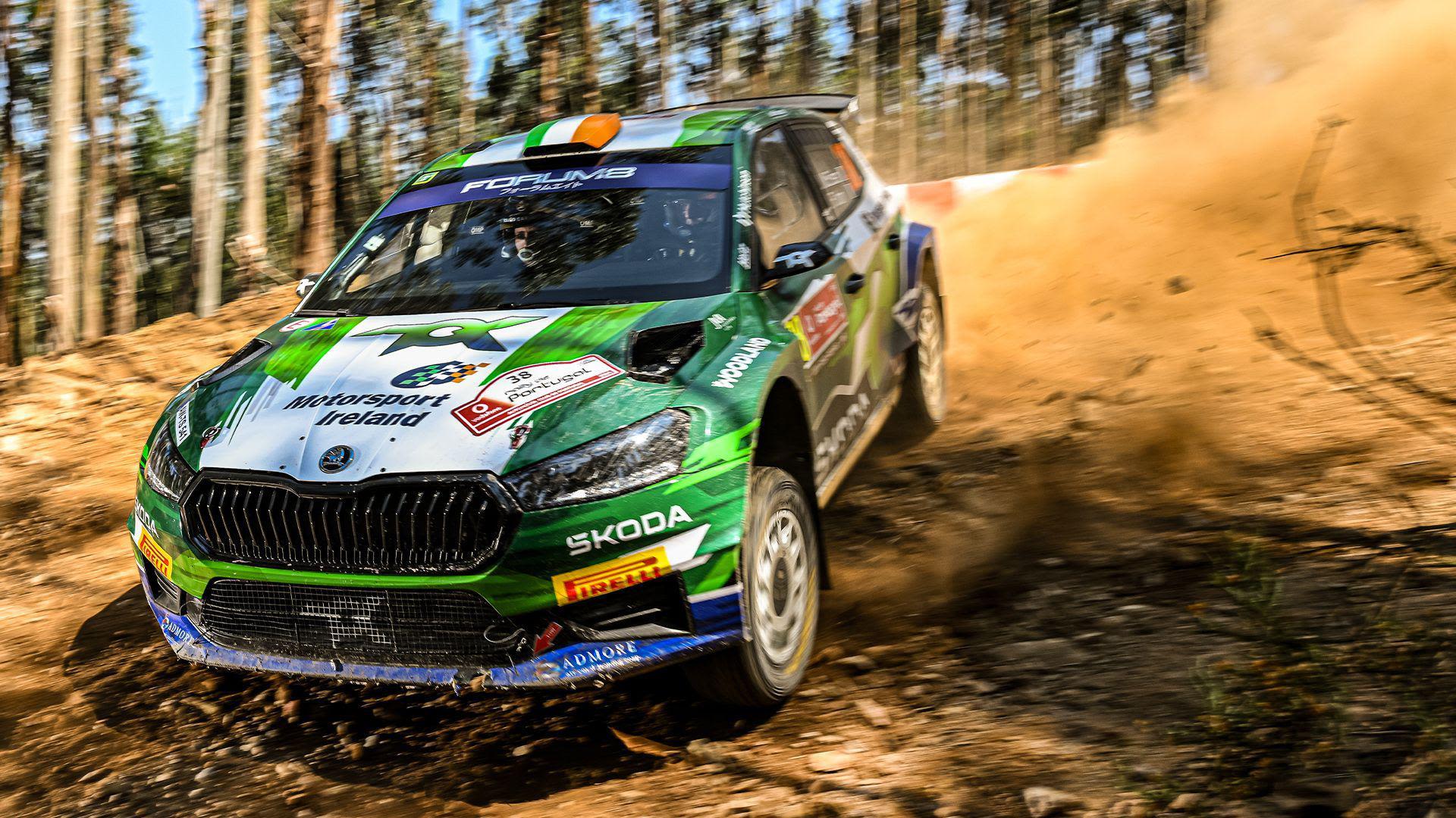 McErlean takes first WRC2 podium in Rally Portugal