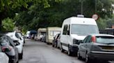 Dozens of caravans block up Britain’s most expensive road in posh neighbourhood