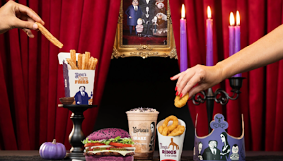 The Addams Family & Burger King are partnering for Halloween 2024 - here's what's on the macabre menu