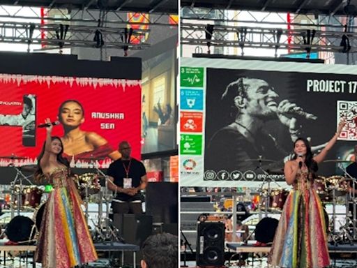 Anushka Sen Creates History! Becomes The First Indian To Perform At Times Square, The Heart of New York!