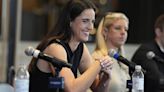 Caitlin Clark looks like a natural as Indiana Fever introduce WNBA’s top draft pick