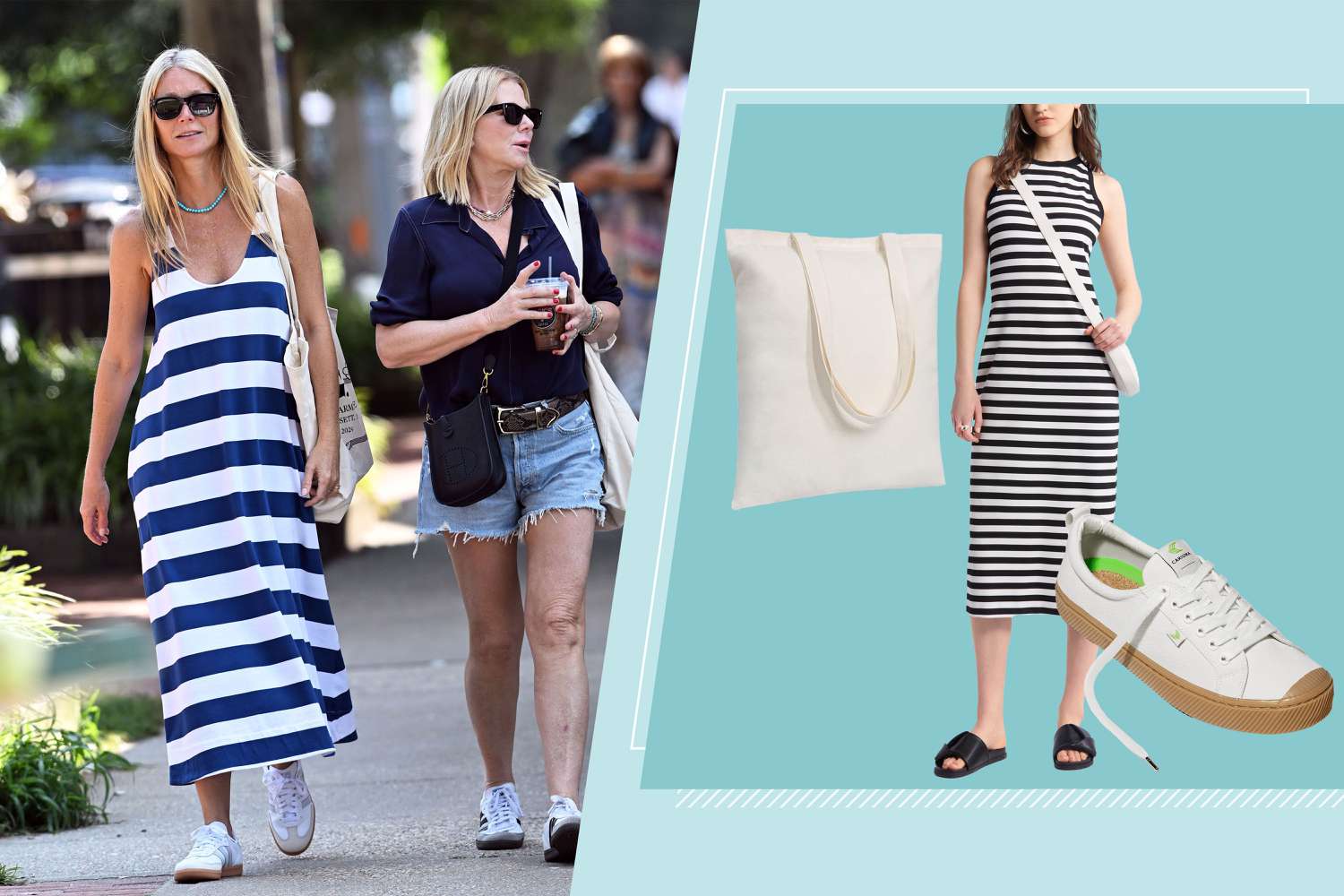 Gwyneth Paltrow’s Flattering Dress Just Sold Me on the Striped Style Meghan Markle and Katie Holmes Wear, Too