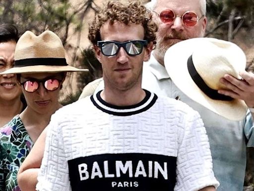 Mark Zuckerberg Goes Full Hypebeast in $1,500 Balmain T-Shirt on Ibiza Vacation with Wife Priscilla Chan