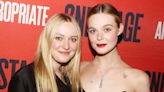 Dakota Fanning Supports Sister Elle Fanning at Her Broadway Debut in “Appropriate”