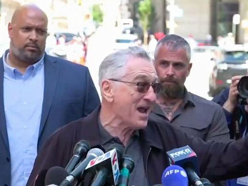 Tempers flare as Robert DeNiro clashes with Trump supporter outside hush money trial