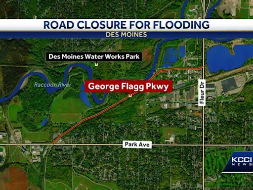 Swollen rivers begin receding, Des Moines reopens George Flagg Parkway