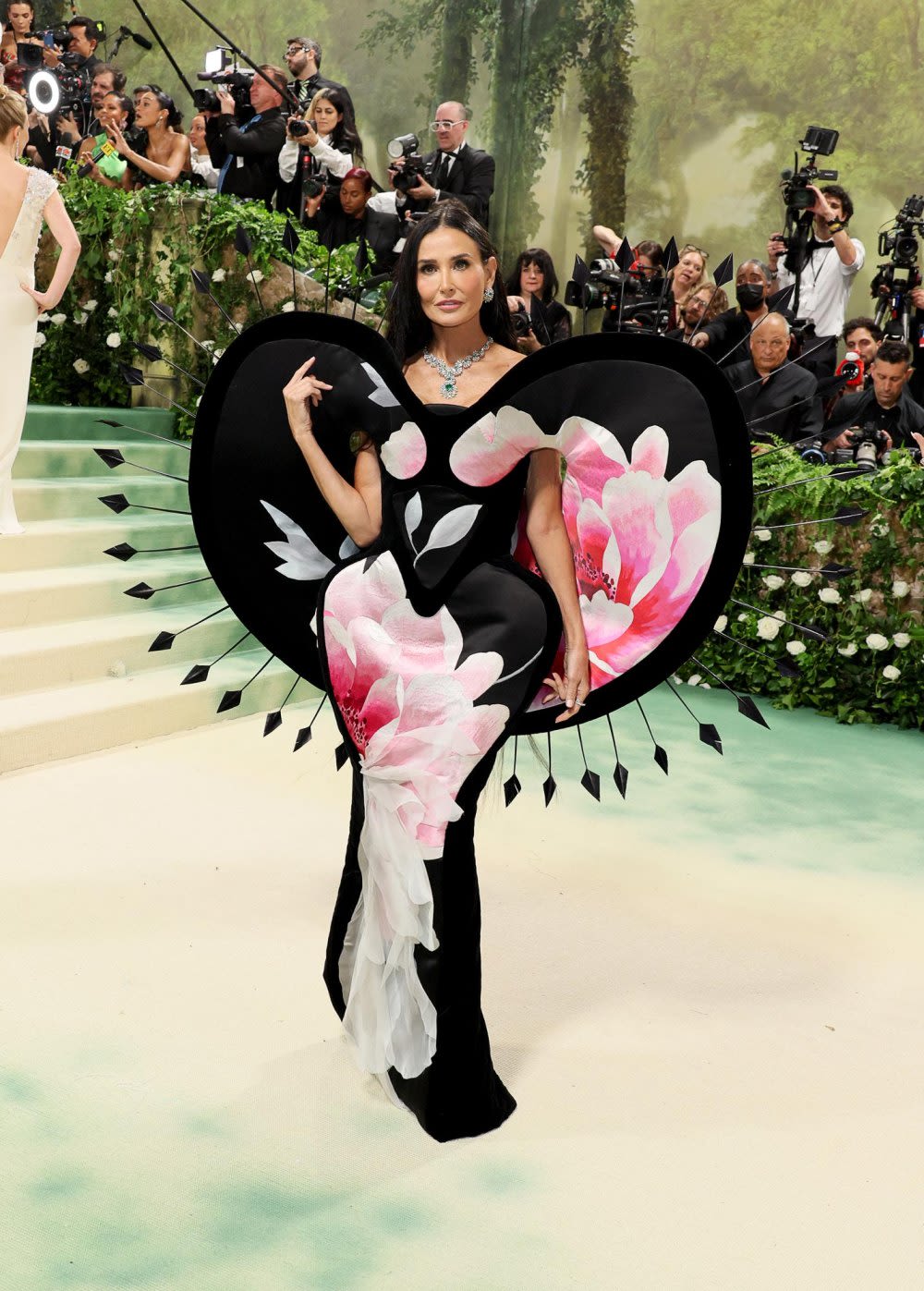 Demi Moore Is as Flawless as a Flower in 3-D Gown at 2024 Met Gala