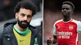 Bukayo Saka rated higher than prime Mohamed Salah as Arsenal icon stirs the pot